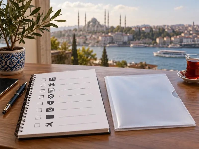 İkamet durumunu kontrol etmek için işveren ve yolcuya ait boş kontrol listesi