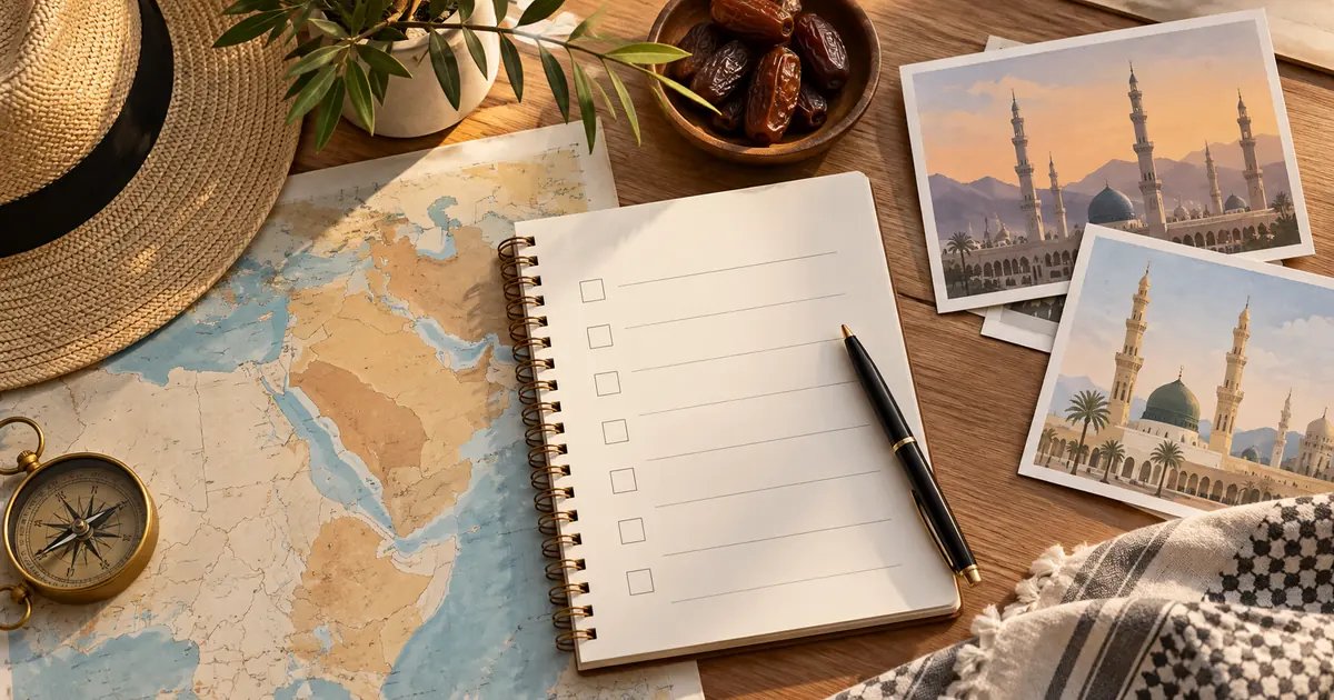 Suudi Arabistan turistik vize başvurusu için rota ve boş kontrol kartları